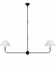Visual Comfort & Co. Signature Collection TOB 5455AI/EBO-L - Piaf Large Two Light Linear Pendant
